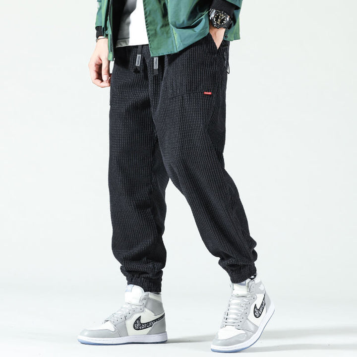 Pierre | Pantalon Jogger en Cordon Gris Homme