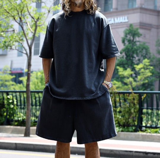 Damien | Ensemble Short T-Shirt Homme Gris