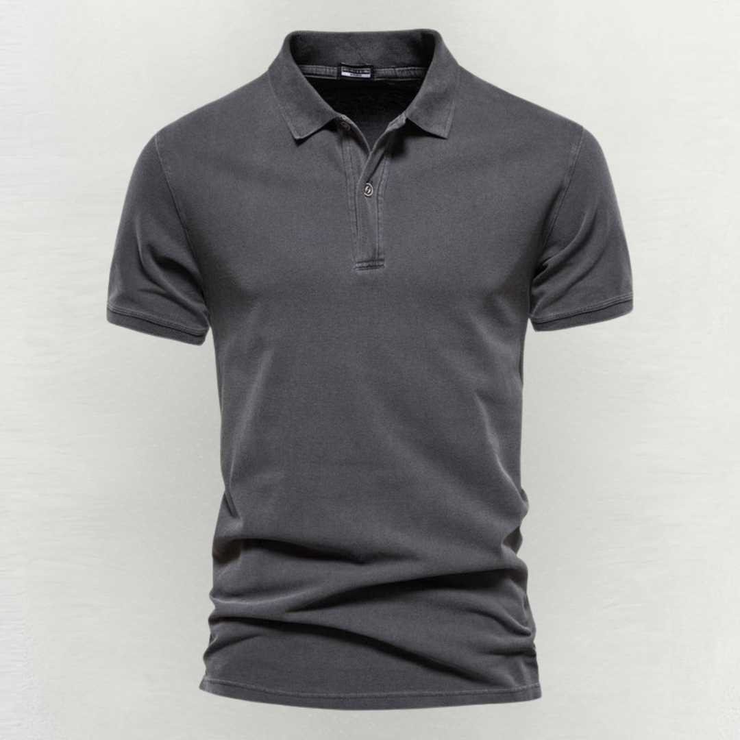 Damien | Polo Homme Manches Courtes Vert Foncé