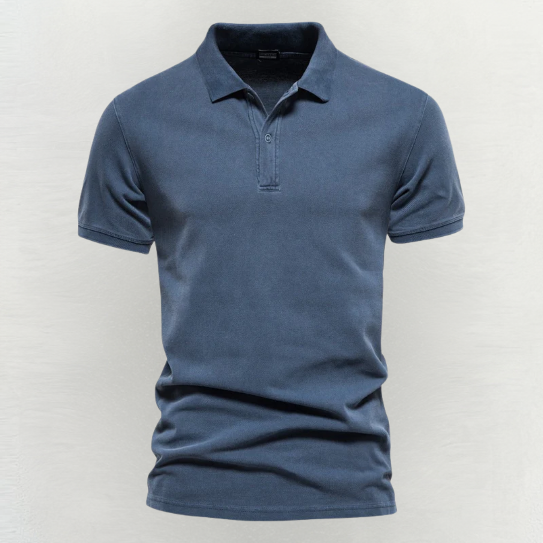 Damien | Polo Homme Manches Courtes Vert Foncé