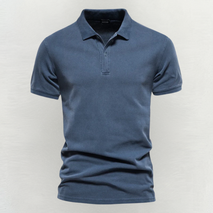 Damien | Polo Homme Manches Courtes Vert Foncé