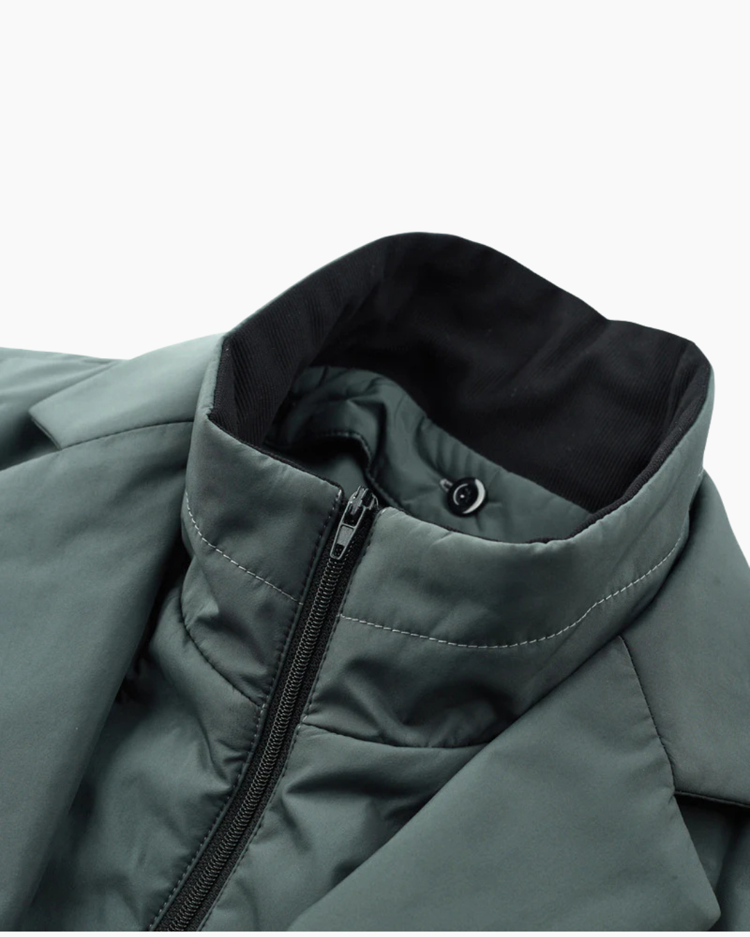 David | Blazer Doudoune Noir Homme Boutonné Col Cranté