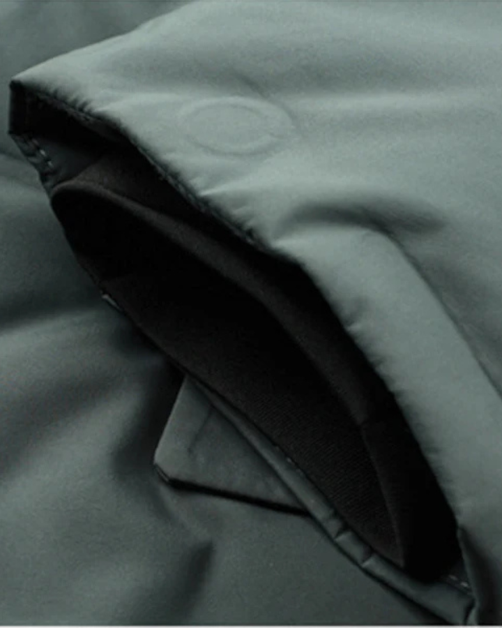 David | Blazer Doudoune Noir Homme Boutonné Col Cranté