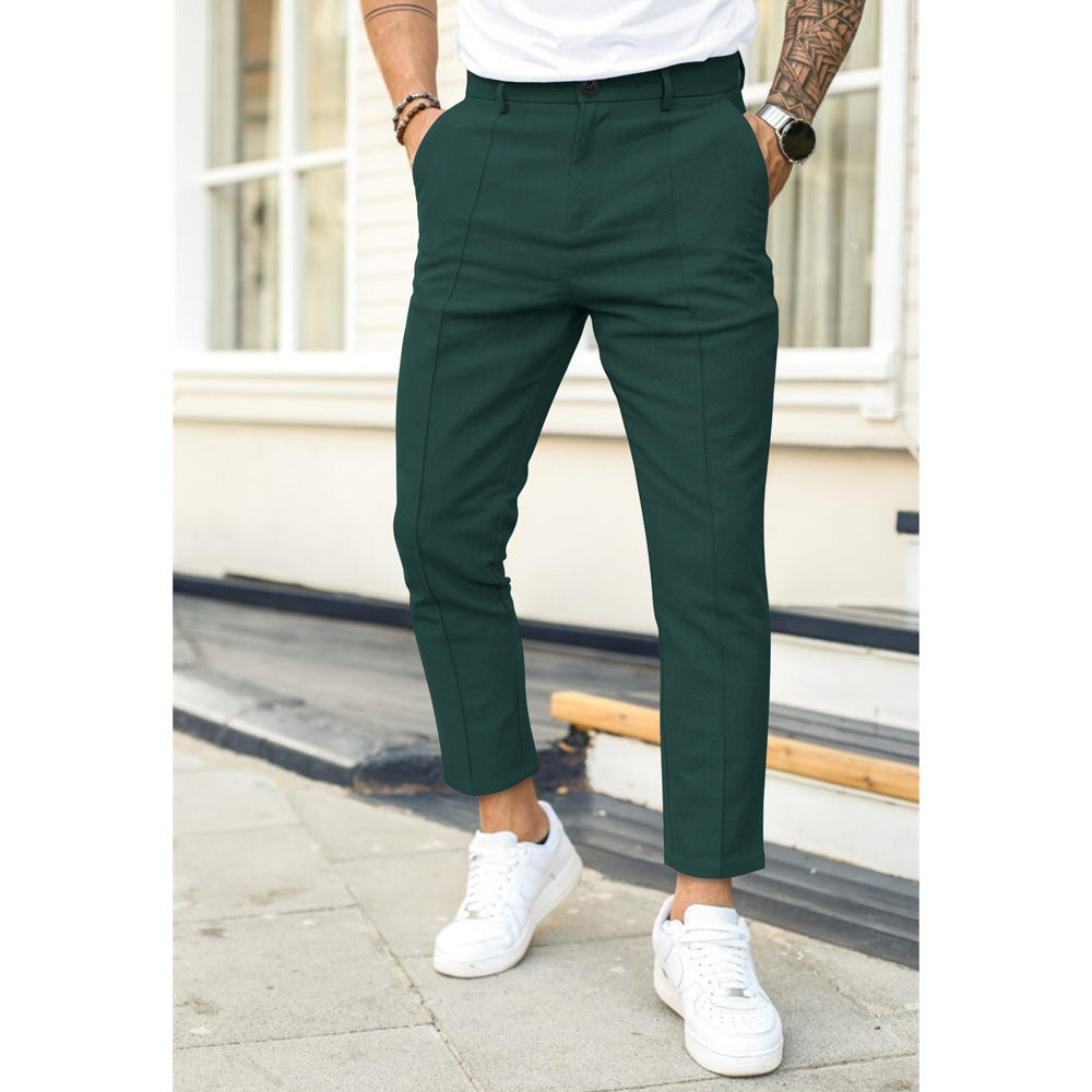 David | Pantalon Chino Homme Noir Slim