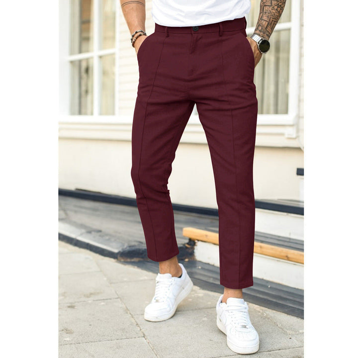 David | Pantalon Chino Homme Noir Slim
