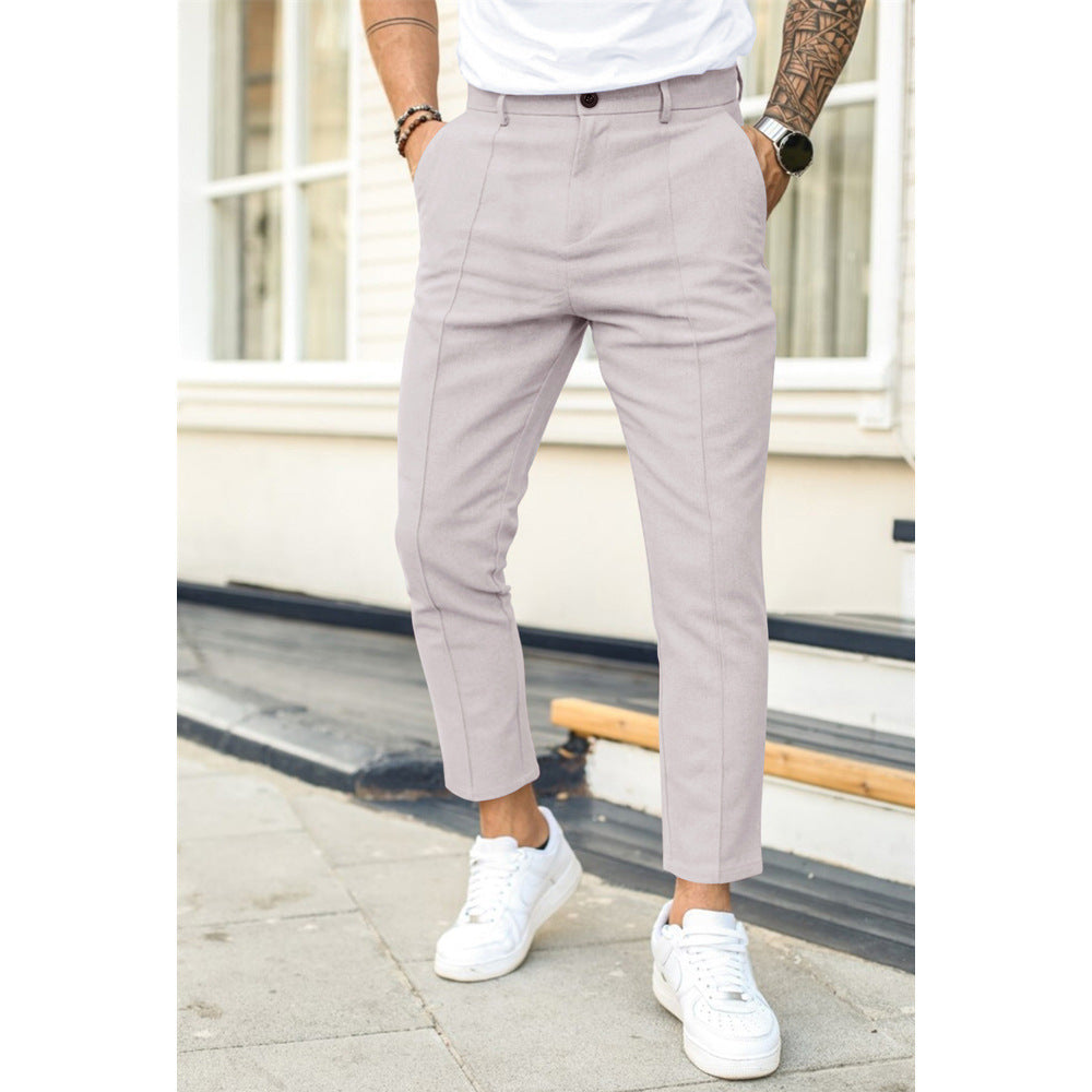 David | Pantalon Chino Homme Noir Slim