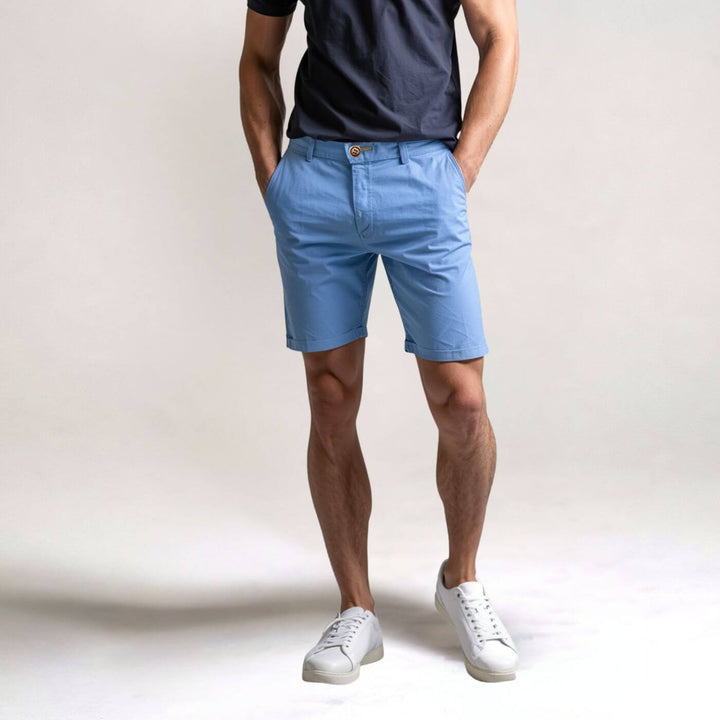 David | Short Chino Homme Bleu Ciel
