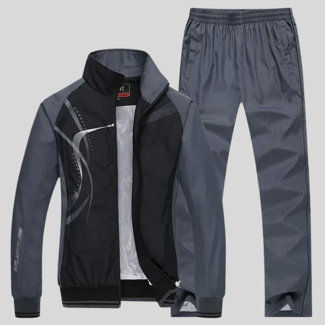David | Survêtement Homme Deux Pièces Marine Blanc