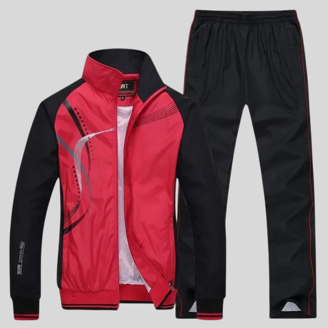 David | Survêtement Homme Deux Pièces Marine Blanc