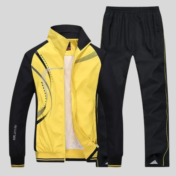 David | Survêtement Homme Deux Pièces Marine Blanc