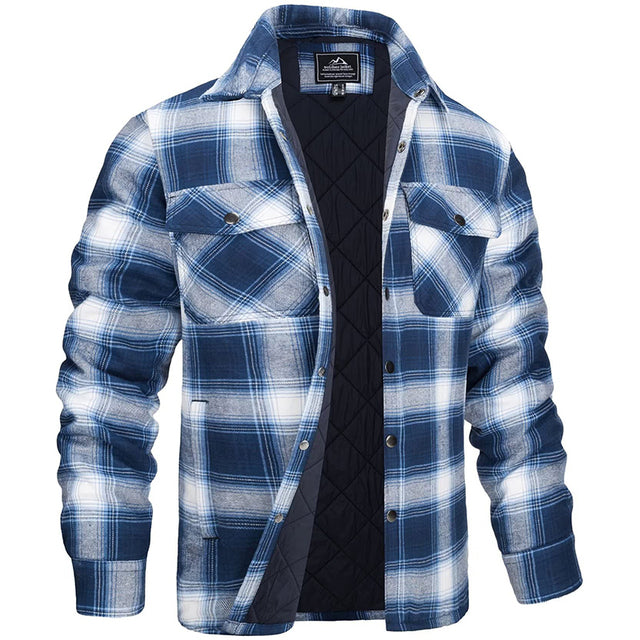 Dylan | Surchemise Matelassée Homme Carreaux Flanelle