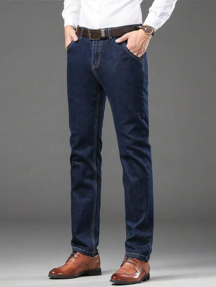 Edouard | Jean Droit Homme en Denim Bleu
