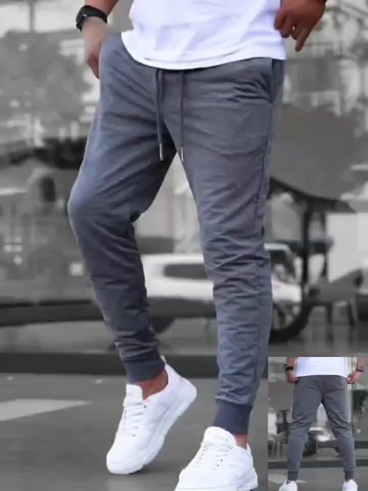 Edouard | Jogger Homme Blanc Slim Taille Élastique