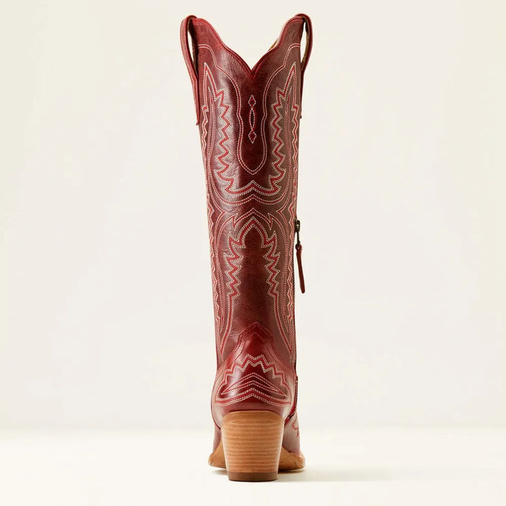 Elliot | Bottes Cowboy Cuir Brodées Marron Bout Pointu
