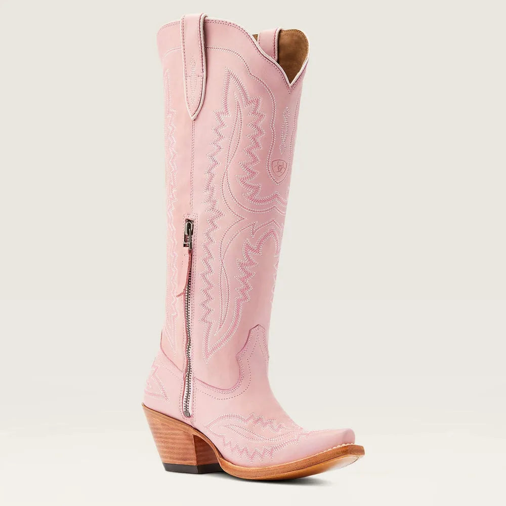 Elliot | Bottes Cowboy Cuir Brodées Marron Bout Pointu