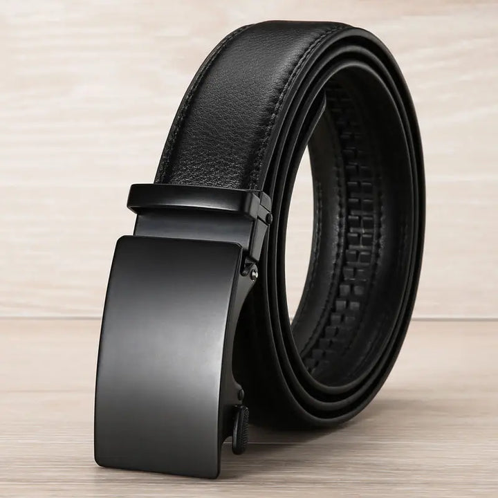 Elliot | Ceinture Cuir Noir Boucle Automatique