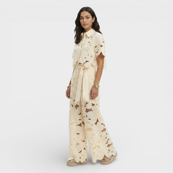 Élodie | Ensemble vêtements femme broderie fleurie
