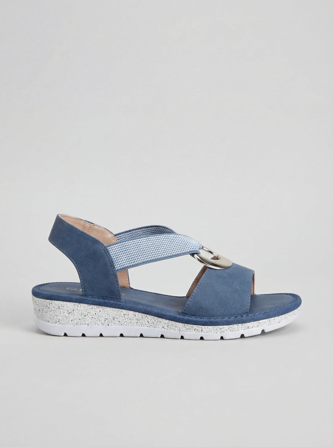 Élodie | Sandales Femme Compensées Boucle Dorée