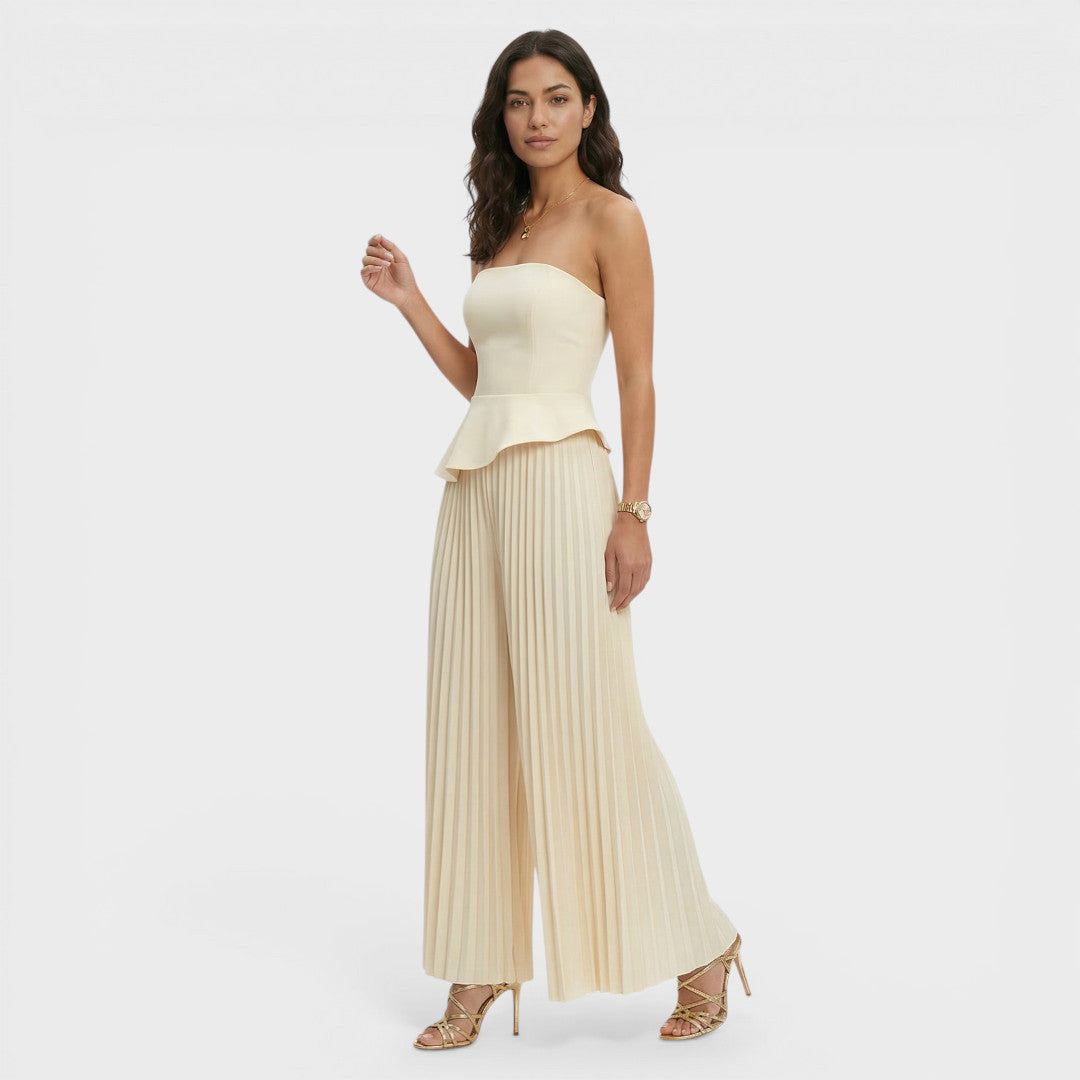 Émilie | Combinaison Pantalon Plissé Femme