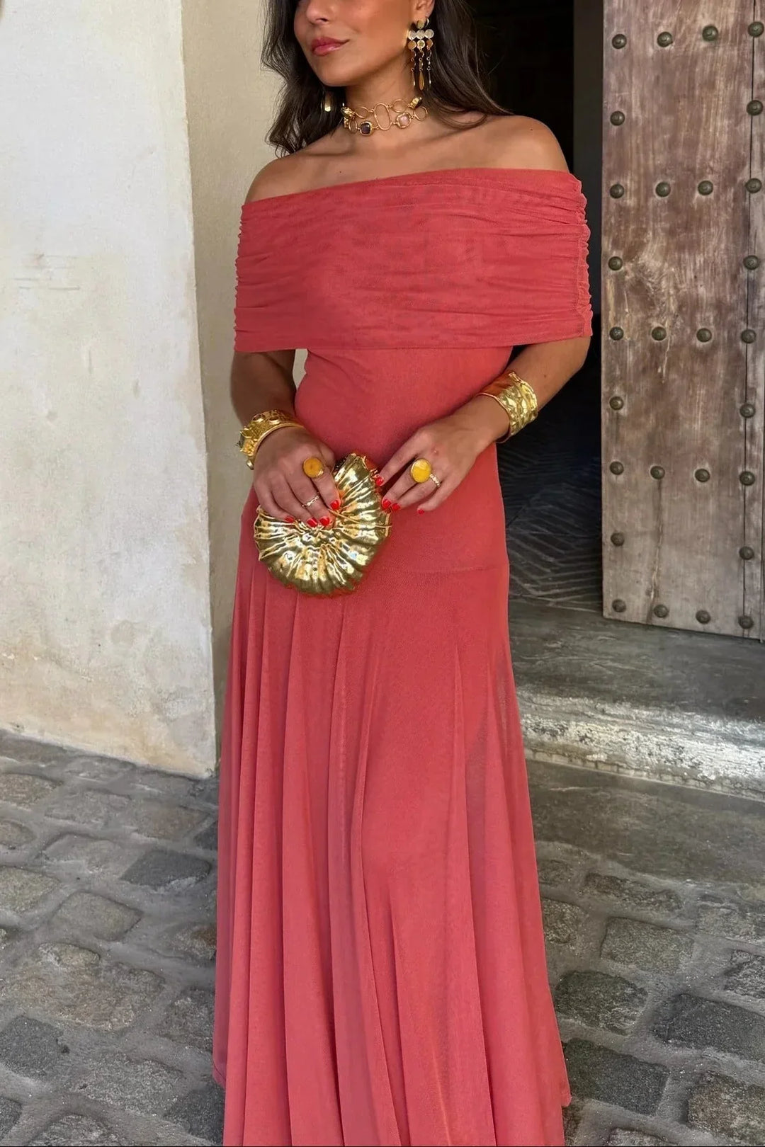 Émilie | Robe Maxi Une Épaule Femme