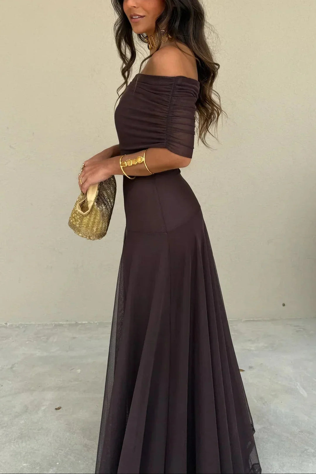 Émilie | Robe Maxi Une Épaule Femme