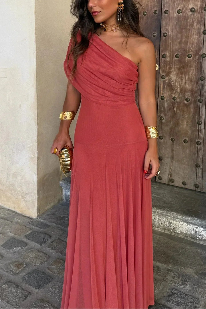 Émilie | Robe Maxi Une Épaule Femme