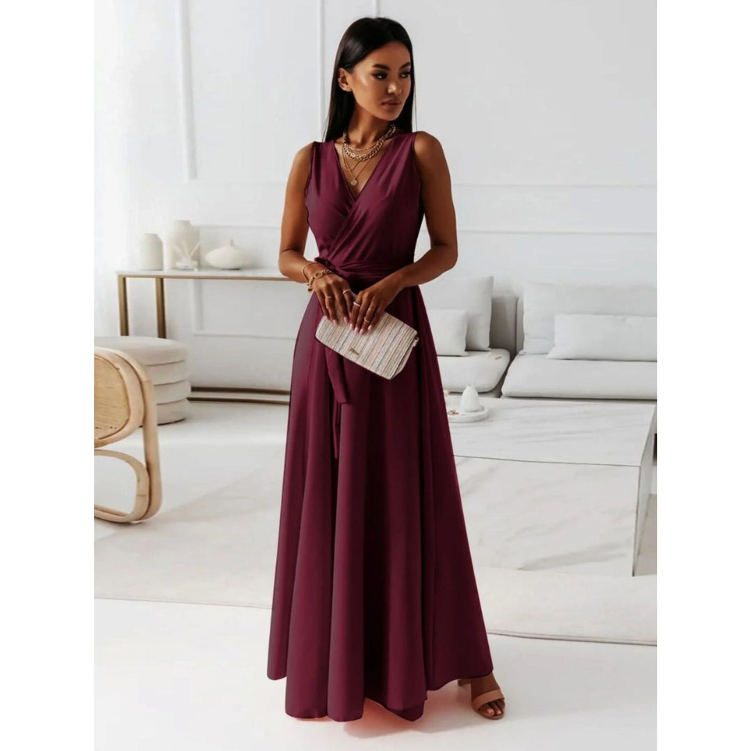 Émilie | Robe de Soirée Portefeuille Maxi Femme