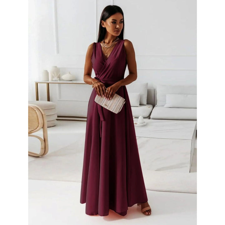 Émilie | Robe de Soirée Portefeuille Maxi Femme