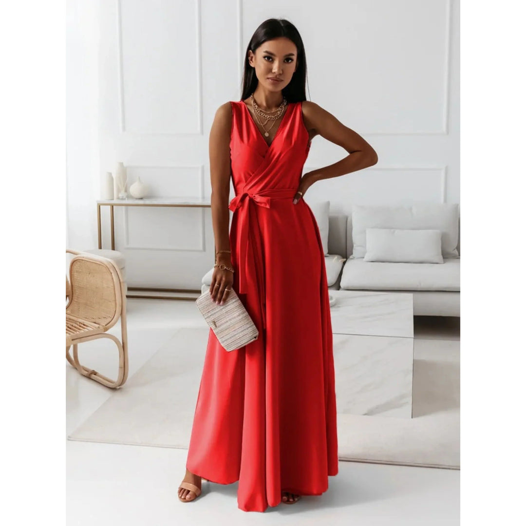 Émilie | Robe de Soirée Portefeuille Maxi Femme