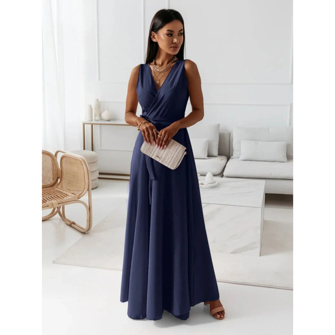 Émilie | Robe de Soirée Portefeuille Maxi Femme