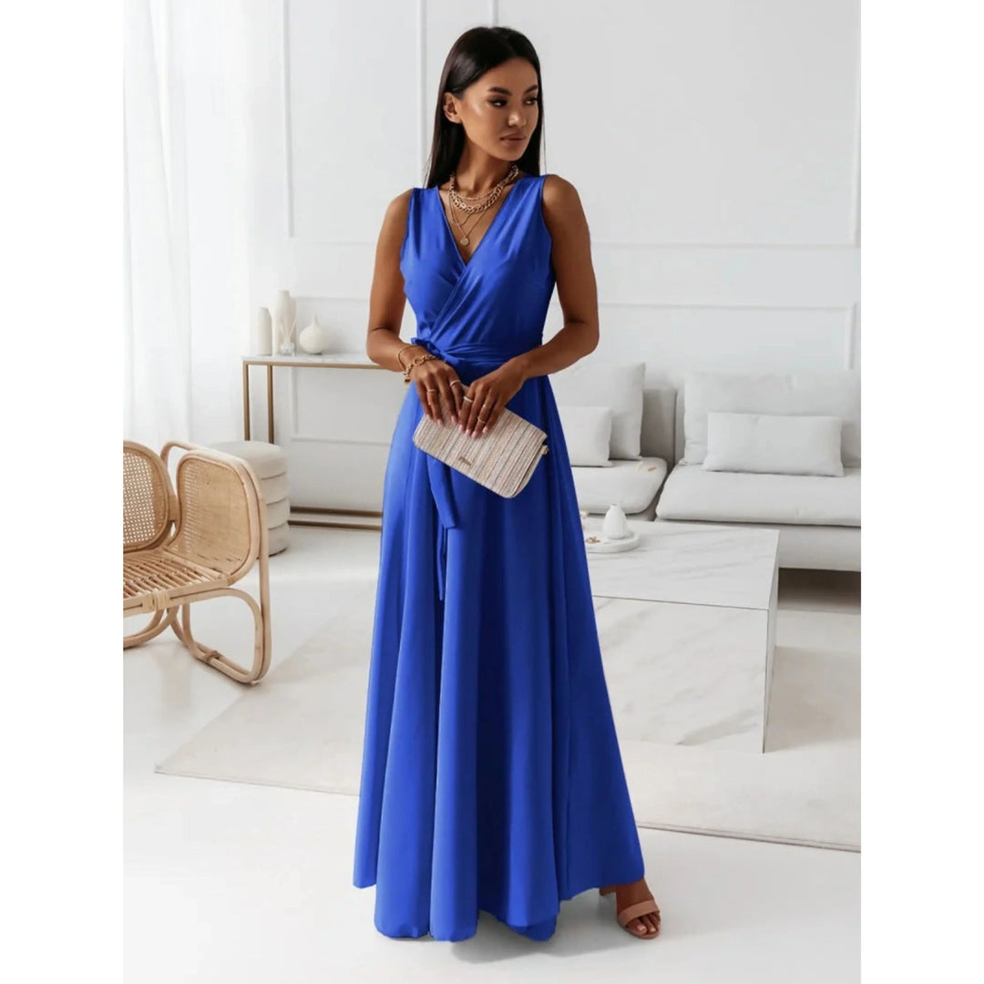 Émilie | Robe de Soirée Portefeuille Maxi Femme