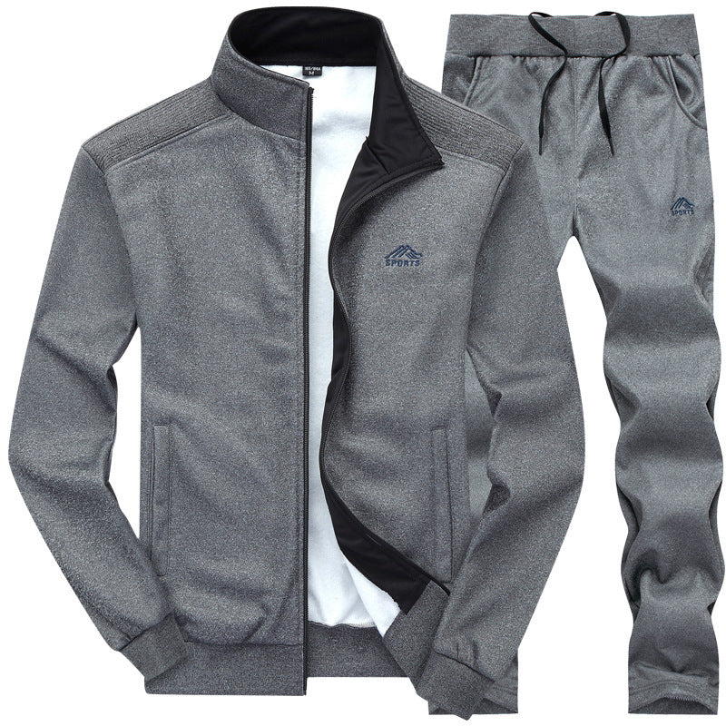 Ethan | Survêtement Homme Noir Zippé Col Montant