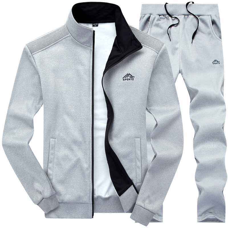 Ethan | Survêtement Homme Noir Zippé Col Montant