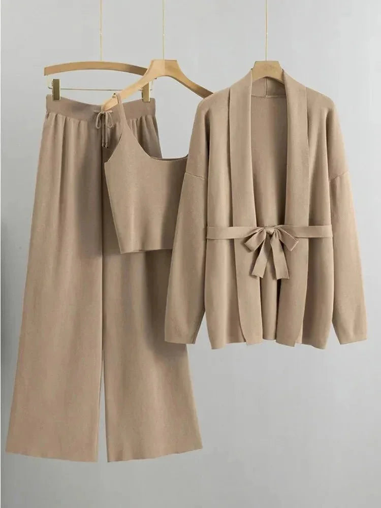 Eva | Ensemble Vêtements Femme Cardigan Ceinturé