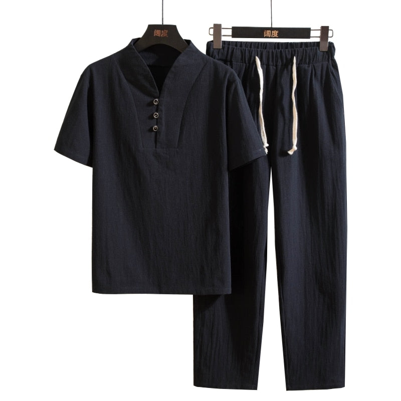 Florian | Ensemble Homme Lin Pantalon Vêtement