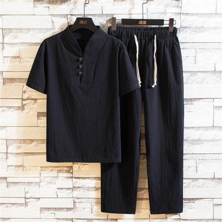 Florian | Ensemble Homme Lin Pantalon Vêtement