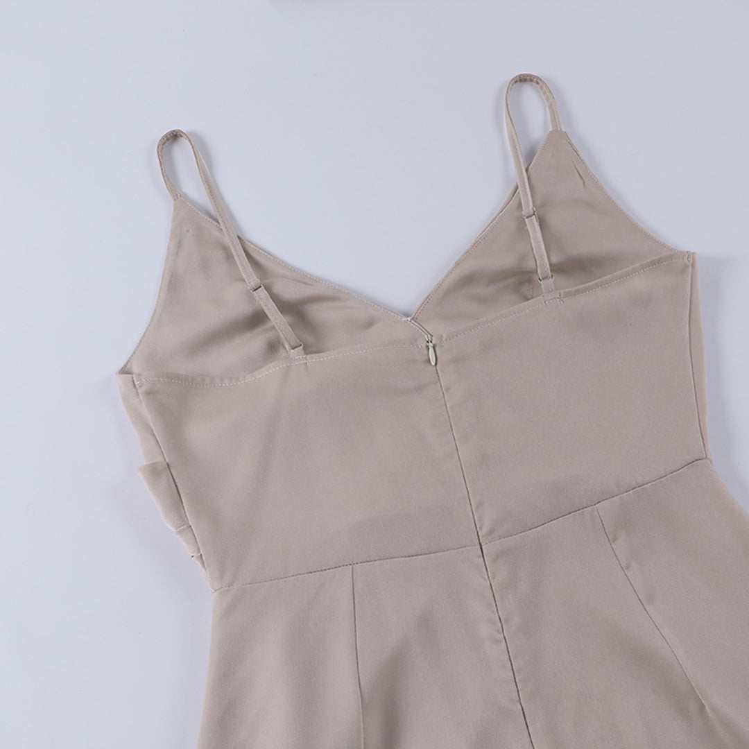 Floriane | Robe Longue Portefeuille Fendue Mousseline Vert Sauge