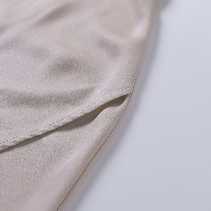 Floriane | Robe Longue Portefeuille Fendue Mousseline Vert Sauge