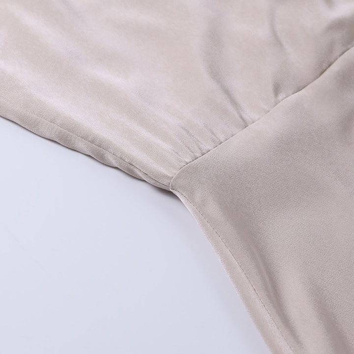 Floriane | Robe Longue Portefeuille Fendue Mousseline Vert Sauge