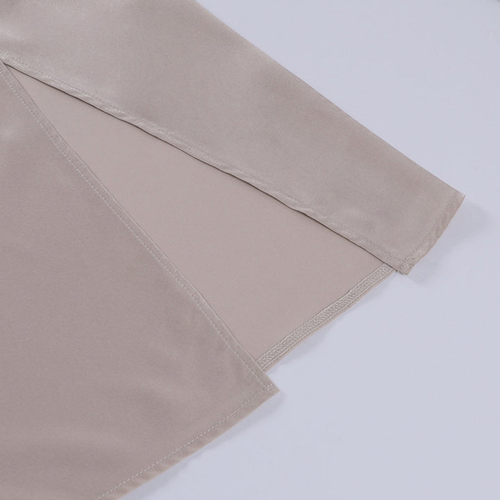 Floriane | Robe Longue Portefeuille Fendue Mousseline Vert Sauge