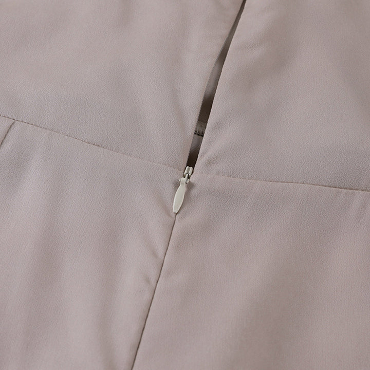 Floriane | Robe Longue Portefeuille Fendue Mousseline Vert Sauge