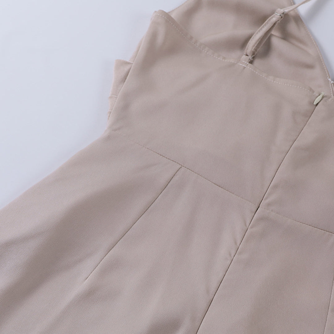 Floriane | Robe Longue Portefeuille Fendue Mousseline Vert Sauge