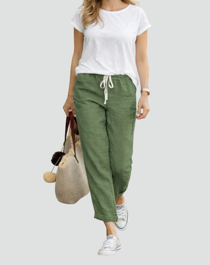 Floriane | T-shirt Blanc Col Rond Manches Courtes Femme Coupe Ample