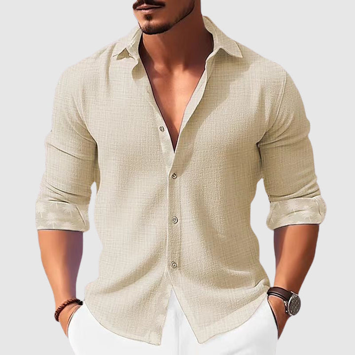 François | Chemise Homme Lin Manches Longues