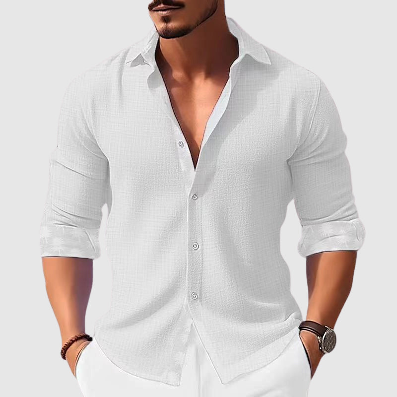 François | Chemise Homme Lin Manches Longues