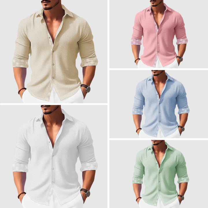 François | Chemise Homme Lin Manches Longues