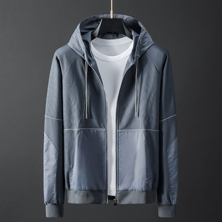 François | Ensemble Jogging Homme Gris Zippé à Capuche