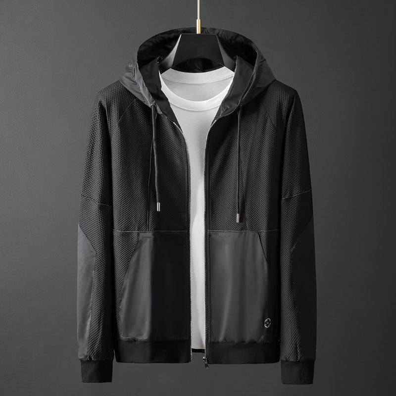 François | Ensemble Jogging Homme Gris Zippé à Capuche