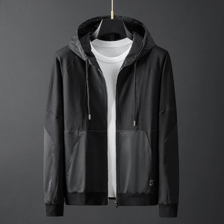 François | Ensemble Jogging Homme Gris Zippé à Capuche
