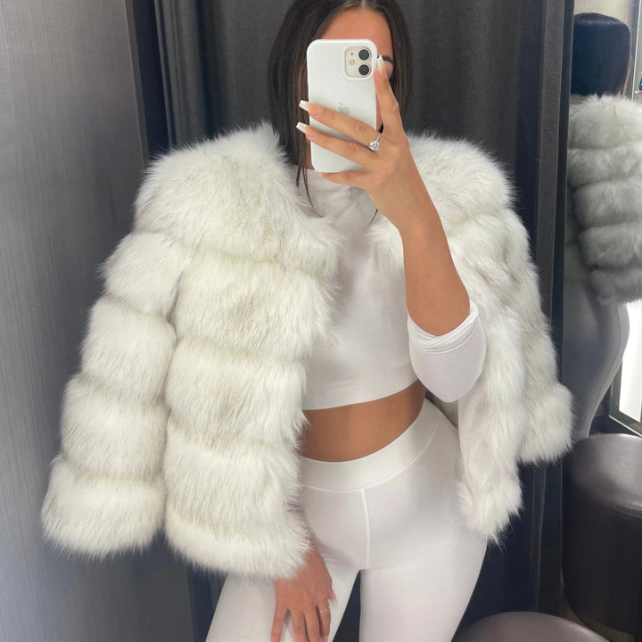 Clara | Veste en Fausse Fourrure Courte Femme